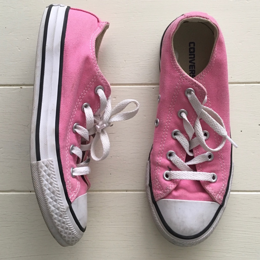 Converse Pink Canvas Shoes
